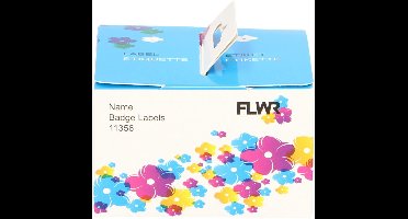 FLWR - Printerlabelrol / 11356 / 10-pack Wit - Geschikt voor Dymo