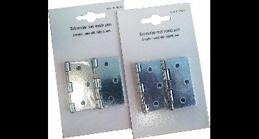 STARX scharnier - 50 x 50 mm - vaste pen - verzinkt - 4 STUKS