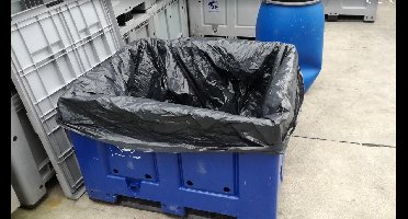 Palletboxzak zwart - 670 liter - 50 zakken