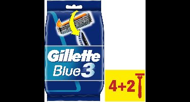 Gillette Blue III - 6 stuks - Wegwerpscheermesjes