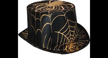 Hoge hoed gouden spinnenweb
