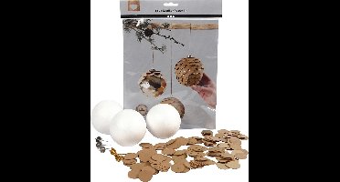 Faux Leather Papier Kegels, d: 8 cm, dikte 0,55 mm, 1 set, naturel, goud