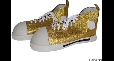 "Gouden Clownschoenen  - Verkleedattribuut - One size"