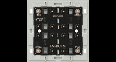 Jung E-Net Zender/AB v draadloos schakelaarsysteem E-Net kunststof, wit, tplast - FM4001M