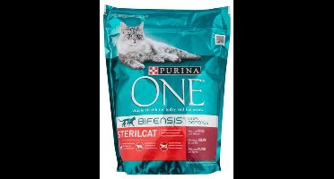 Purina ONE Sterilcat - Rund/Tarwe - Kattenvoer - 3 x 800 g