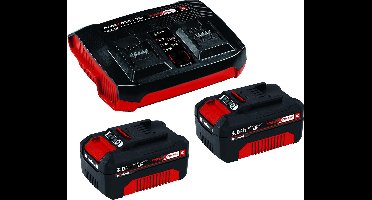 Einhell Power X-Change 2x 3Ah & Twincharger Kit 4512083 Accu en acculader voor gereedschap 18 V 3 Ah Li-ion