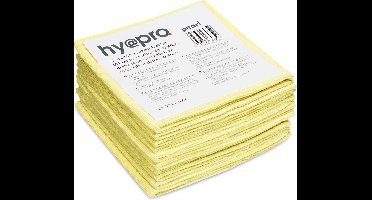 Microvezel doeken 40x40cm geel 10st (497742)