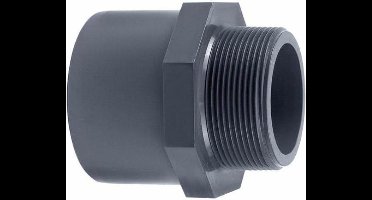 PVC puntstuk 50/63 x 1 1/4 buitendraad