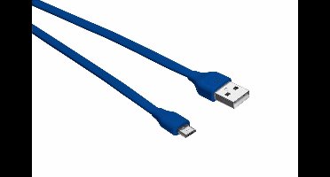 Trust Mobile - Micro-USB Kabel - Plat - 1 meter - Blauw