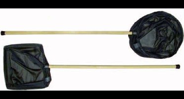 Schepnet 26 x 24cm met houten steel 80cm