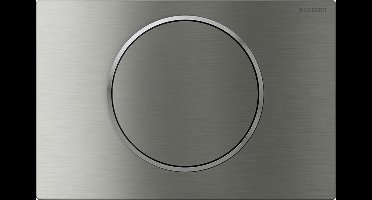 Geberit Sigma10 bedieningsplaat - 2-toets spoeling - ronde knop - geborsteld rvs