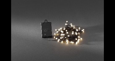Kerstverlichting op batterijen 8 meter - 80 LEDs - Ronde LED Lampjes - IP44 waterdicht - Lichtsnoer voor binnen en buiten