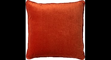Dutch Decor FINNA - kussenhoes 45x45 cm - Eco Line - 100% gerecycled - Potters Clay - oranje - met rits - zonder binnenkussen