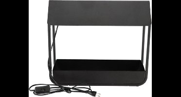 Planten groei lamp kweekkas zwart - Mini kweekkas - led groeilamp - auto-timer - modern