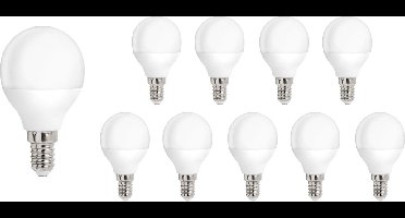 Spectrum - Voordeelpak 10 stuks LED lamp - E14 fitting - 8W vervangt 50W - 4000K helder wit licht