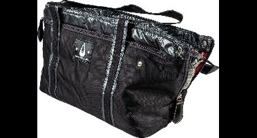 Duvoplus - Draagtas - Hond - Paris Pet Bag Sporty 39x19x26cm - Max. 5kg Zwart - 1st