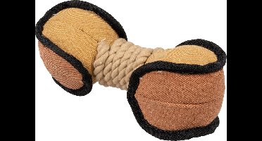 Duvoplus - Speelgoed Voor Dieren - Hond - Canvas Bijtstaaf 8x25x5cm Meerkleurig - 1st