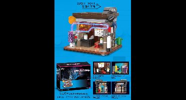 KS002 - DECOOL Cyberpunk - Sushi Place Inclusief verlichting. is compatibel met het bekende merk.