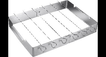 Westmark BBQ Spieshouder Set – ideaal voor het bereiden van shish kebabs of andere BBQ-spiezen – roestvrij staal, 7 stuks