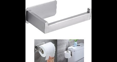 Toiletpapierhouder, rolhouder, zelfklevend, zonder boren, wc-rolhouder, roestvrij staal, voor toilet, badkamer, keuken, 304 roestvrij