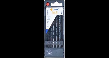 Ivana HSS-R Spiraalborenset Din 338 6-Delig