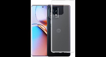 Just in Case hoesje geschikt voor Motorola Edge 40 Pro Hoesje Siliconen - Flexibele Case - Transparant