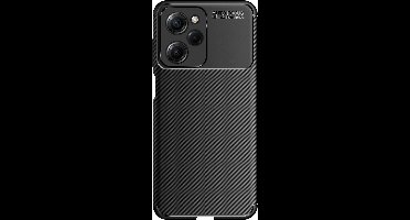 Just in Case hoesje geschikt voor Poco X5 Pro - Rugged TPU - Zwart