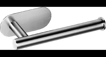 Toiletrolhouder zonder boren - Houder Toiletrolhouder Rolhouder Zelfklevend wandtoilet (geborsteld roestvrij staal)