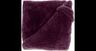 Unique Living Plaid Justin - Polyester - Paars - 150 x 200 x 0 cm (BxHxD)