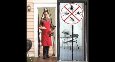 Zelfsluitende Deurhor - 100x210 cm - Zwart