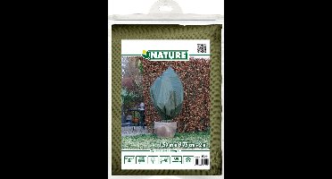 Nature - Winterhoes - H150 x Ø75cm (2 stuks) - groen - afdekhoes - met aantrekkoord