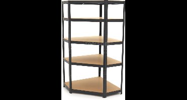 HBM Hoekmodule Legbordstelling, Garagestelling, Opbergrek 5 x 175 Kg