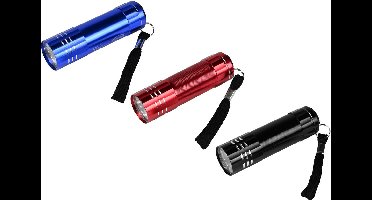 Hofftech Compacte zaklamp - krachtige verlichting - kleurenmix - aluminium - lichtgewicht