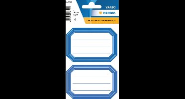 Huismerk Herma 5714 Etiket Schrift 82x55mm Blauw/Wit - Pakje met 6 velletjes stickers