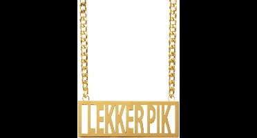 Ketting Lekker Pik - Goud - Trainingspak - Aso Ketting - Unisex - Per Stuk
