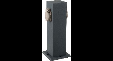 V-TAC VT-1155-2 Adapters & Contactdozen - 2 Wegs - Tuincontactdozen - IP44 - Donkergrijs