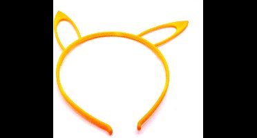 Diadeem met punt oren lichtoranje - kinderfeestje - verjaardag