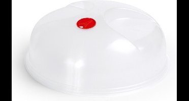 Magnetrondeksel/afdekschaal D24 - transparant - kunststof - 24 x 10,5 cm - keukenhulpmiddelen