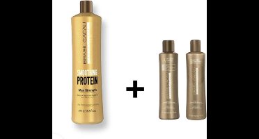BRASIL CACAU Smoothing Protein + keratine behandeling shampoo en conditioner