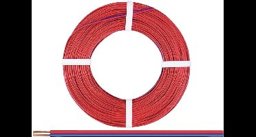 Donau Elektronik 250-02-25 Draad 2 x 0.50 mm² Rood, Blauw 25 m