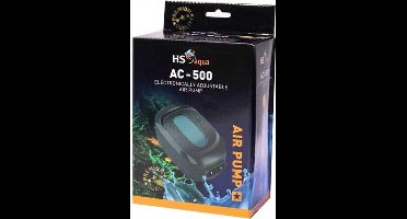HS-aqua luchtpomp AC-500 | Luchtopbrengst tot 500 l/h | 2 uitgangen