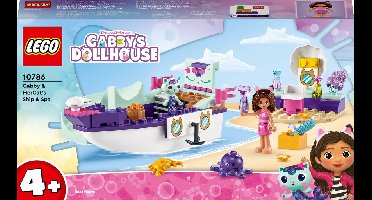 LEGO Gabby's Dollhouse Vertroetelschip van Gabby en Meerminkat - 10786