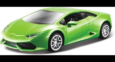 Bburago Modelauto - Lamborghini Huracan - groen - schaal 1:32 - speelgoed auto - schaalmodel