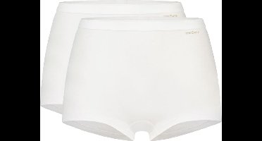 TEN CATE Basics women shorts (2-pack) - dames Shorts middelhoge taille - wit - Maat: XXL