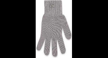 Calvin Klein Re-Lock Knit Gloves Dames - Grijs - One Size