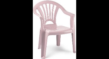 Plasticforte Kinderstoel - kunststof - roze - 35 x 28 x 50 cm - tuin/camping/slaapkamer