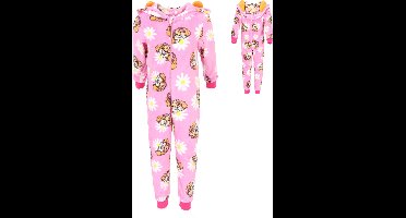 Paw Patrol Coral-Fleece Onesie - Maat 122/128 - Polyester - Roze