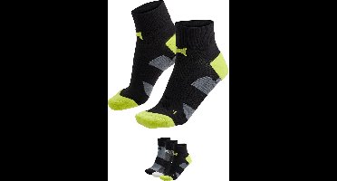 Xtreme - Fiets enkelsokken - Multi zwart - 35/38 - 3-Paar - Wielrensokken
