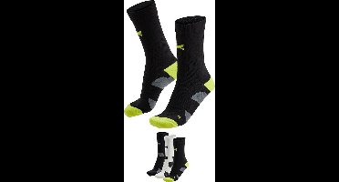 Xtreme - Fietssokken - Unisex - Multi zwart - 45/47 - 3-Paar - Wielrensokken