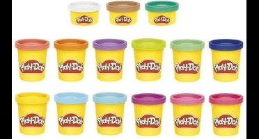 Play-Doh Doos met 15 klassieke kleurenpotten van boetseerklei, voor kinderen